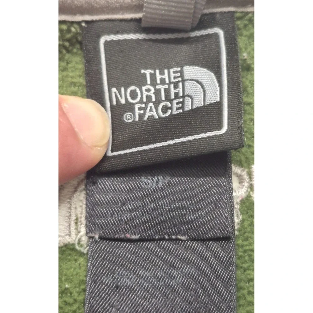 North Face Khumbu‎ men's green/gray fleece full zip jacket sz. SM